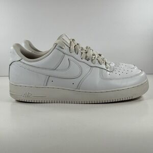 Nike‎ Air Force 1 07 Low Triple White Shoes Sneakers CW2288-111 Mens Size 11